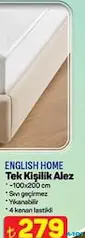 ENGLİSH HOME TEK KİŞİLİK ALEZ fiyat ve kampanya bilgisi